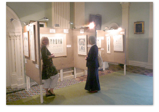 Tess Cooling An exhibition at The Bishop's Palace in Hereford by Calligrapher Tess Cooling