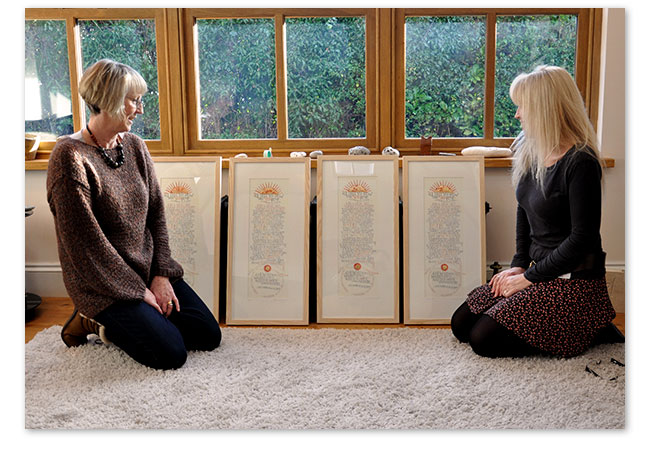 Tess Cooling Calligraphy commission for private clients