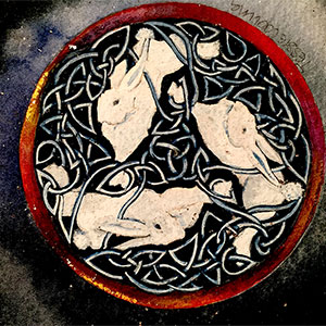 Ecclesiastes: Religious calligraphy art by Tess Cooling