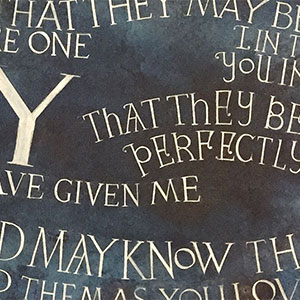 The Glory That You Have Given calligraphy detail