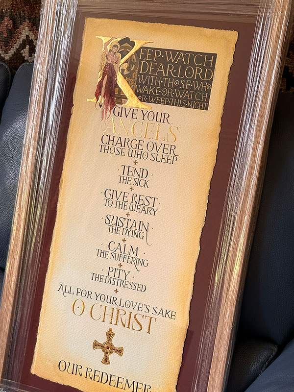 The Prayer of St Augustine.   A  religious and faith calligraphy designs