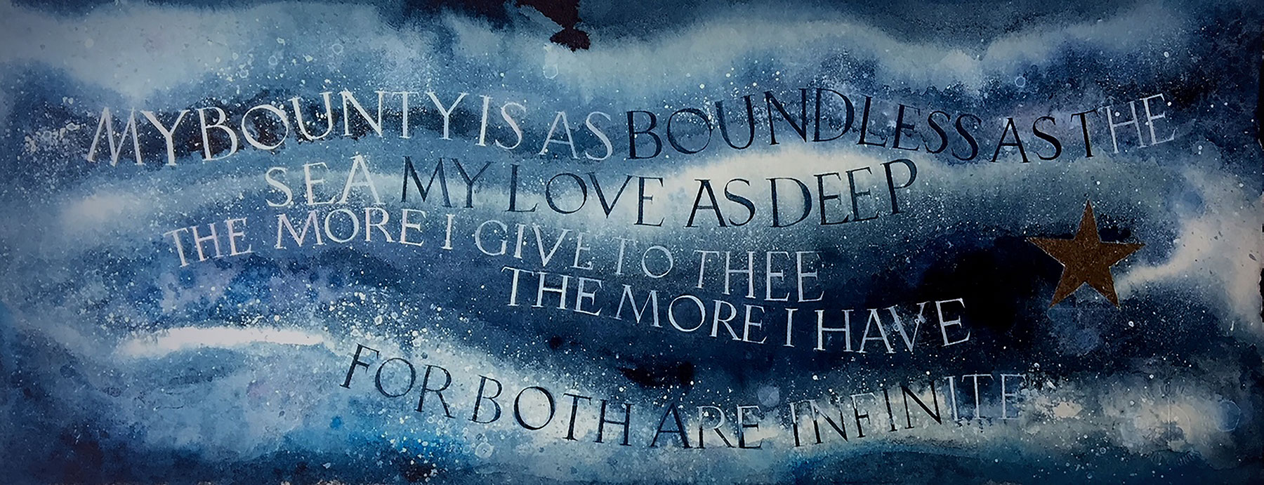 Words of inspiration illustrated by Tess Cooling