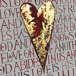 Beloved calligraphy detail