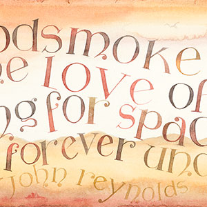 Tess Cooling calligraphy detail
